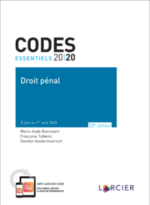 Code essentiel – Droit pénal 2020