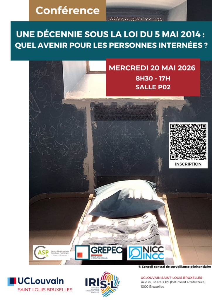 Conférence « Une décennie sous la loi du 5 mai 2014 : quel avenir pour les personnes internées ? »